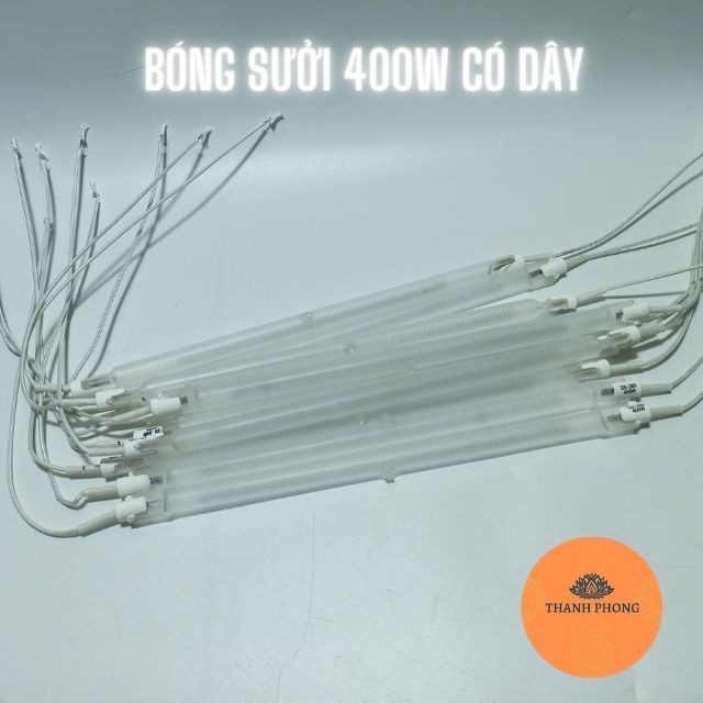 Bóng Quạt Sưởi Halogen Liền Dây 20cm 24cm 25cm 26cm 400W 220V