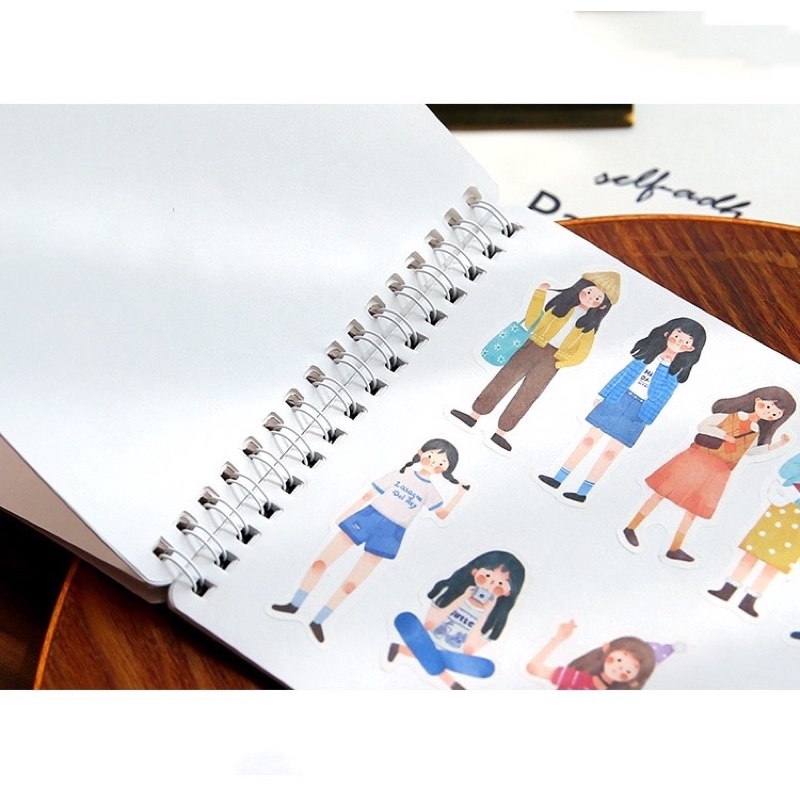 Sổ chiết lưu trữ sticker washi tape cute hình dán dễ thương trang trí sổ