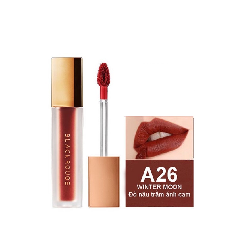 Son handmade Black Rouge A26 đỏ nâu trầm ánh cam