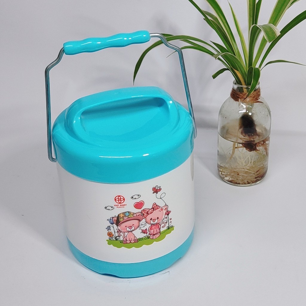 Cặp Lồng Giữ Nhiệt 2 Tầng Nhựa Việt Nhật- Camen đựng cơm tiện lợi 2135