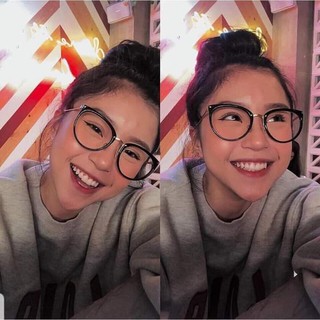 Kính thời trang 2 màu đen trắng