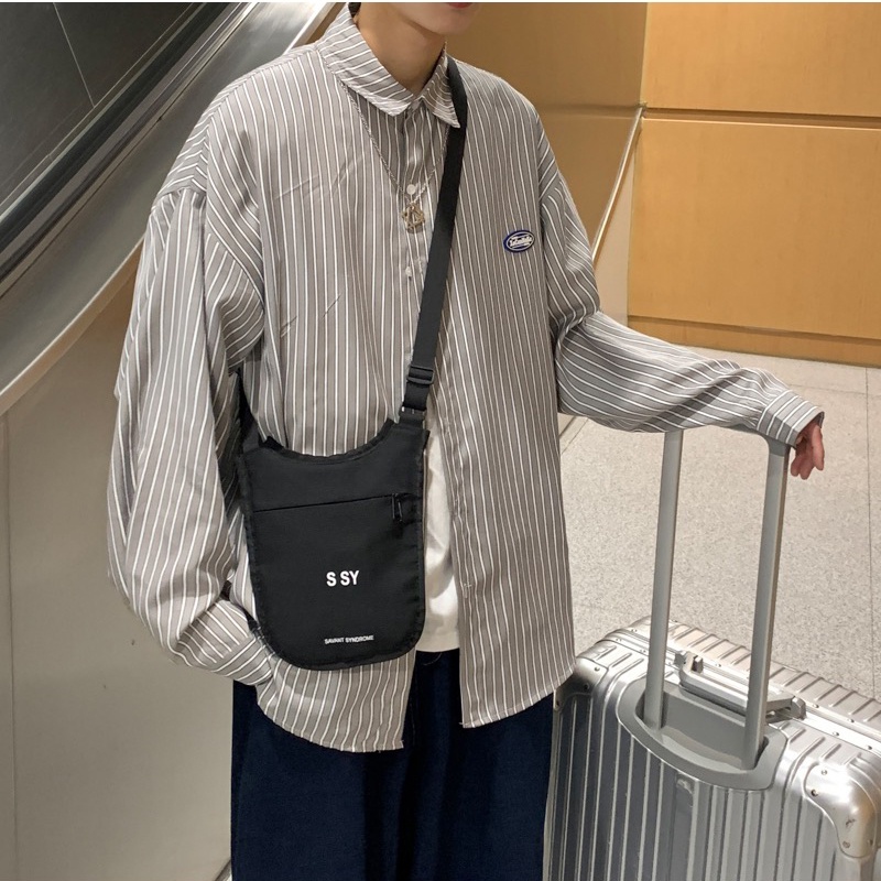 【M-3XL】Áo Sơ Mi Dài Tay Kẻ Sọc Biến Hóa Cổ Điển Hip hop Cho Nam