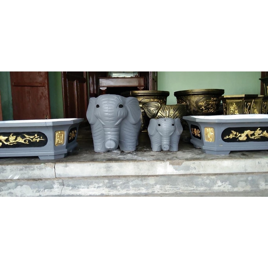 Khuôn đúc chậu hình con voi nhựa ABS
