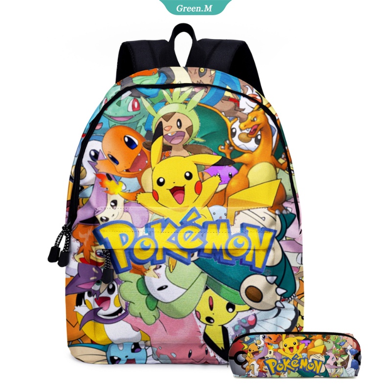 Balo Đi Học Họa Tiết Pokemon Pikachu Dễ Thương Làm Quà Tặng Sinh Nhật Cho Bé