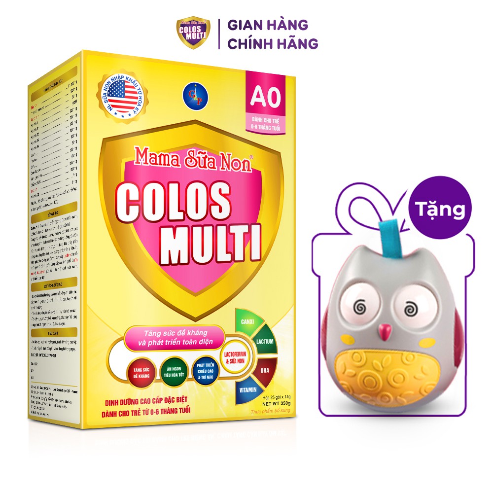 Sữa bột cho bé Colosmulti các loại 350g - 450g [Quà tặng đồ chơi lật đật chim cú]