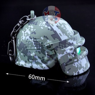 Móc khóa nón PUBG cấp 3 bản Camo Edition 6 cm