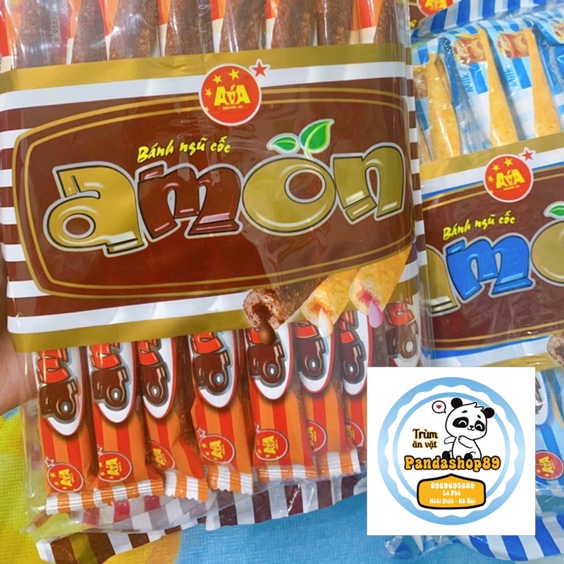 Bánh xốp Amon kem ngũ cốc các vị (bịch 20 chiếc)