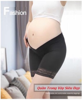 Quần Mặc Trong Váy Cho Mẹ Bầu, Quần Đùi Bầu, Quần Bầu Cạp Chéo Co Giãn Mây Xinh Store