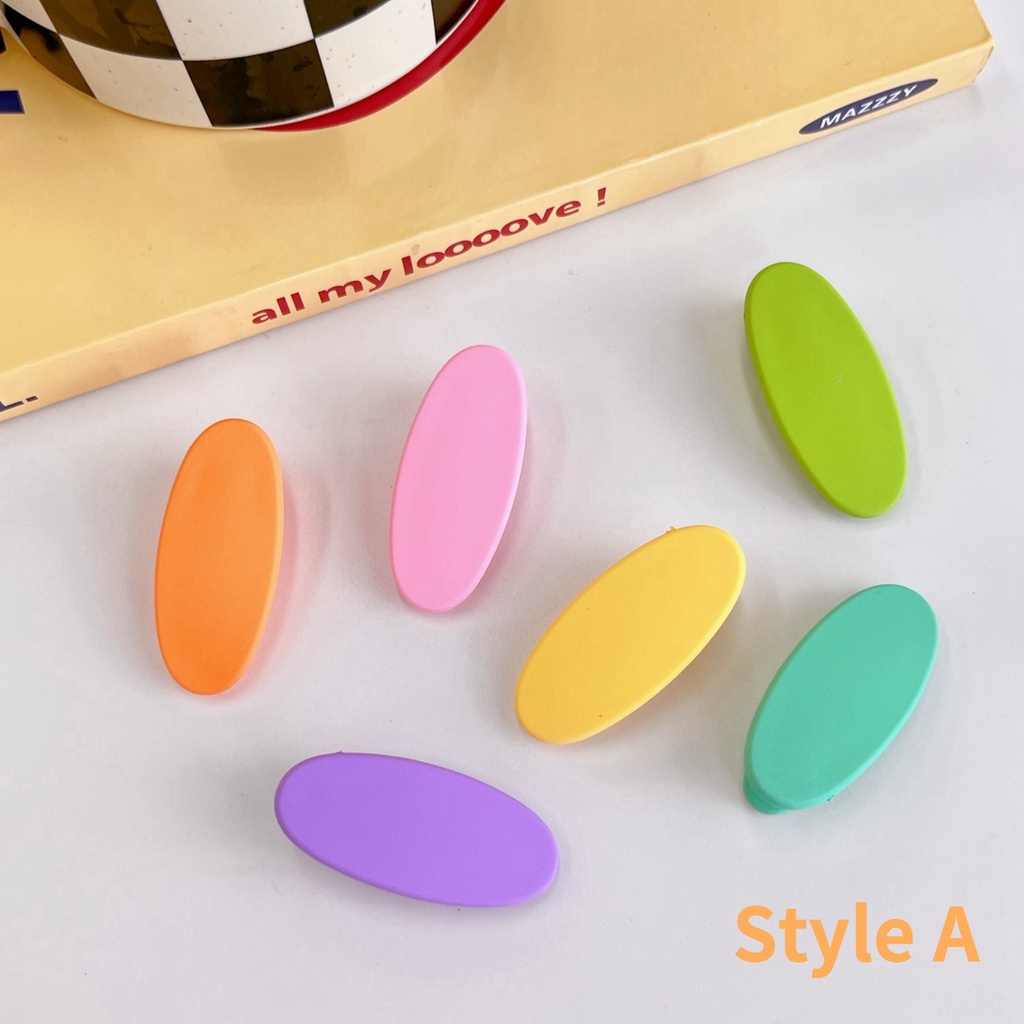 Kẹp Tóc Hàn Quốc Dễ Thương Màu Kẹo Hoạt Hình Phụ Kiện Thời Trang Cho Nữ AB137