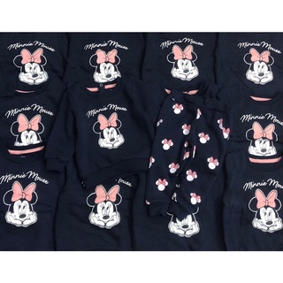 Set bộ Primark nỉ bông navy minnie mouse