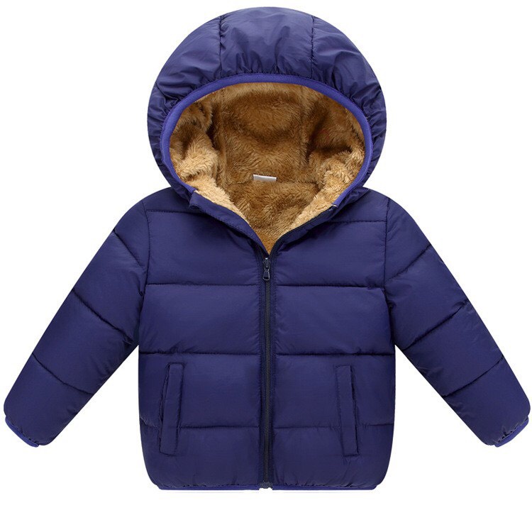 Áo phao lông cừu cựcdày dặn siêu ấm mùa đông cho bé trai gái 9-26kg