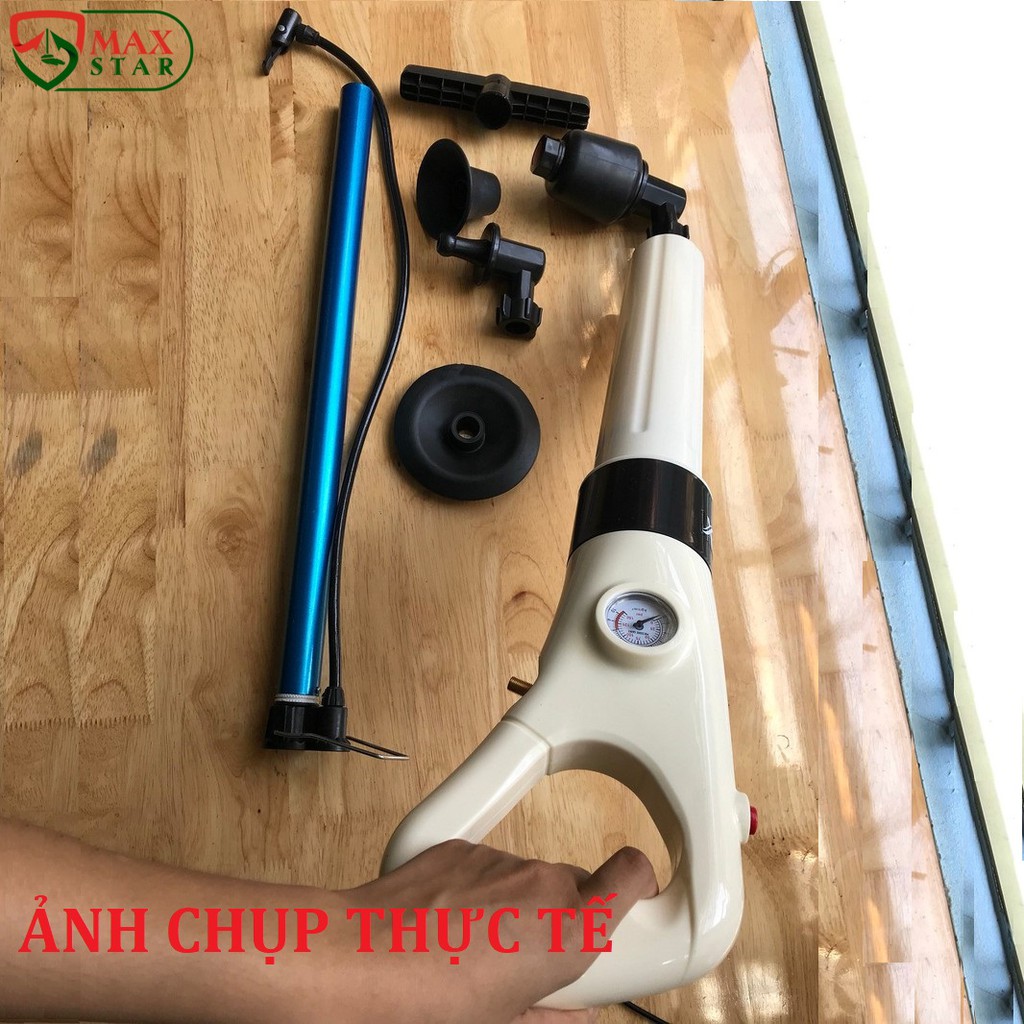 Súng thông tắc bồn cầu Súng thần công thông tắc bồn cầu khí nén cao cấp ✅