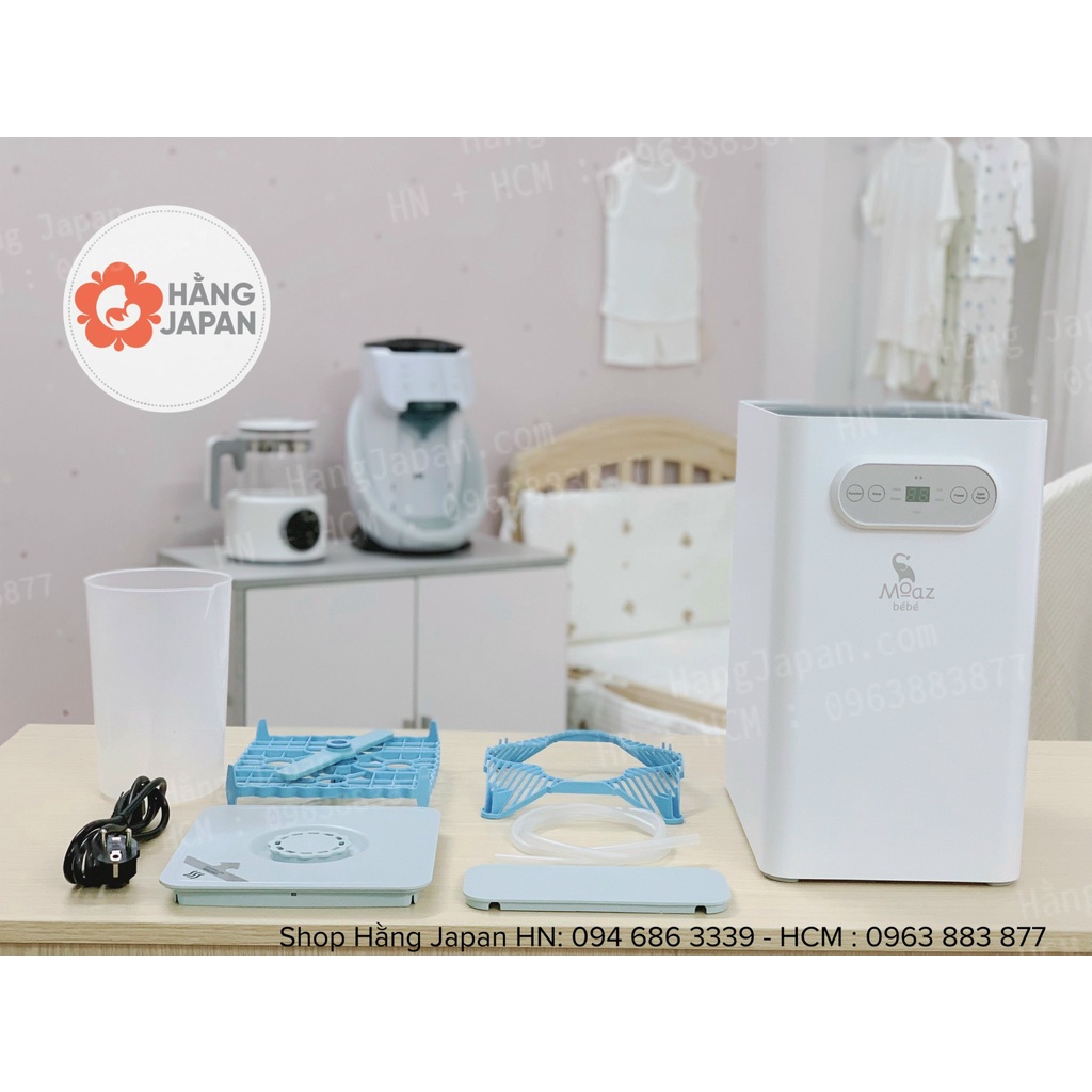 Máy rửa bình sữa có tiệt trùng sấy khô Moaz bebe MB035 - Bảo hành chính hãng 1 năm