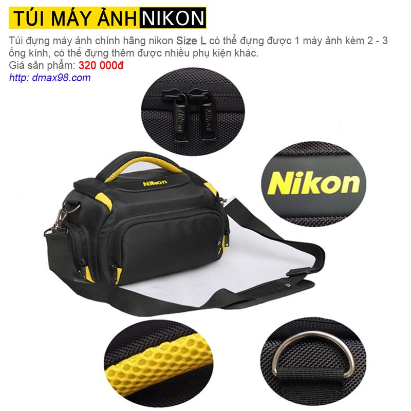 Túi đựng máy ảnh Nikon chính hãng size L