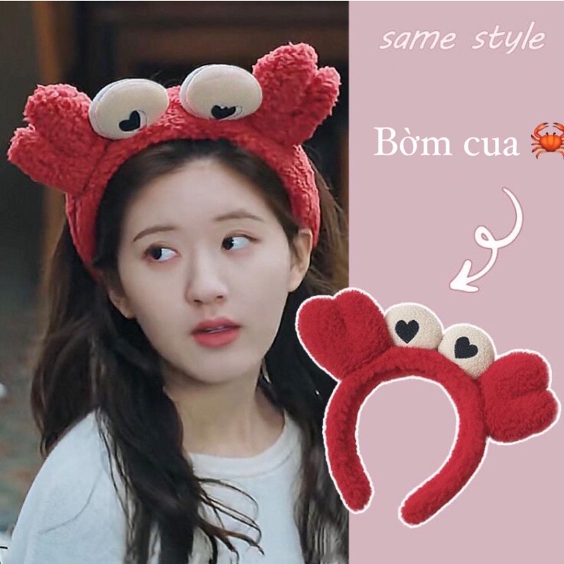 Băng đô bờm cài cua 🦀 siêu xinh, bờm tóc cua cho nữ