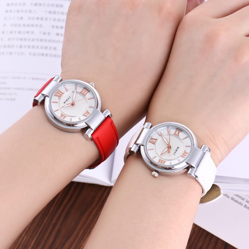 Đồng hồ thời trang nữ WOKAI dây da mềm đeo êm tay, 3 màu dể dàng phối đồ | BigBuy360 - bigbuy360.vn