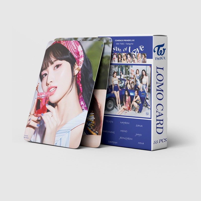kpop twice album taste of love photocard lomo card