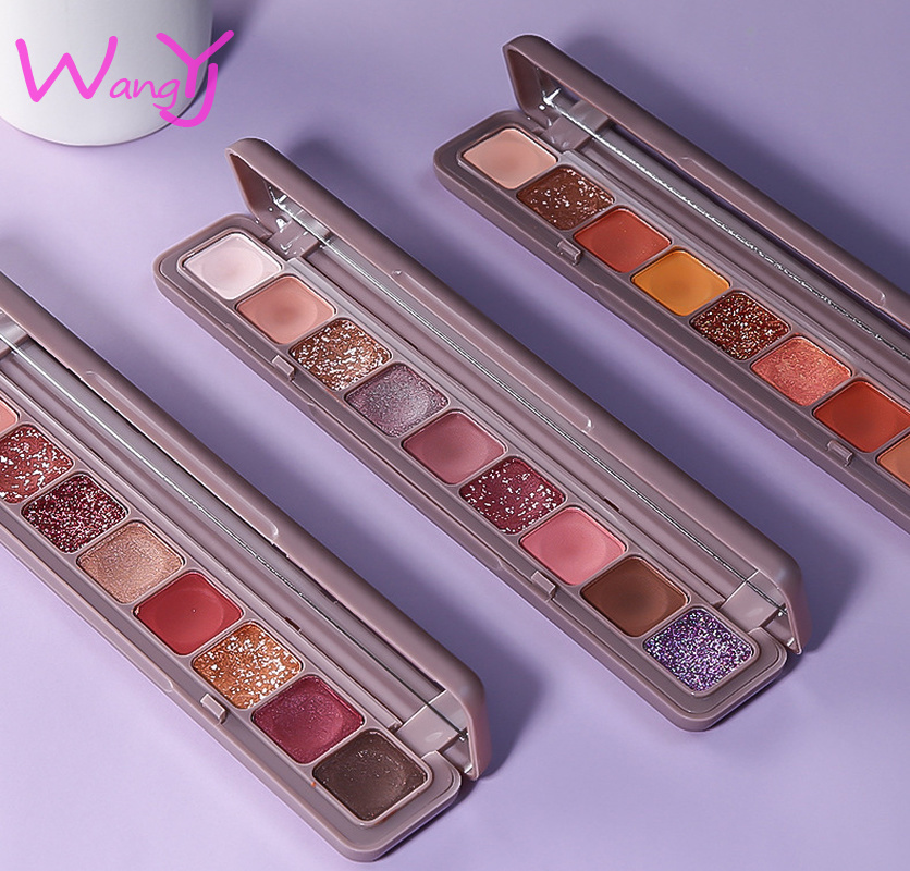 Bảng phấn mắt 9 màu Lameila ánh kim nhung mịn kháng nước | BigBuy360 - bigbuy360.vn