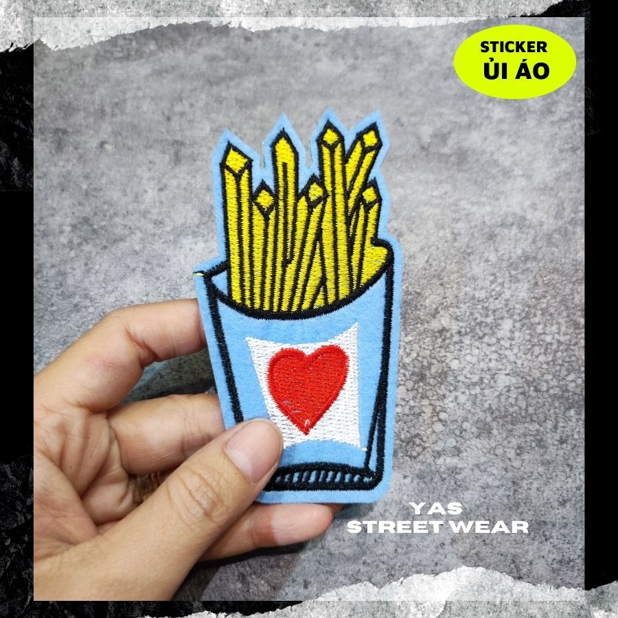 Sticker ủi áo cỡ nhỏ 3 - 4cm dùng làm miếng vá quần áo, hình thêu trang trí quần áo, balo, giày, túi xách