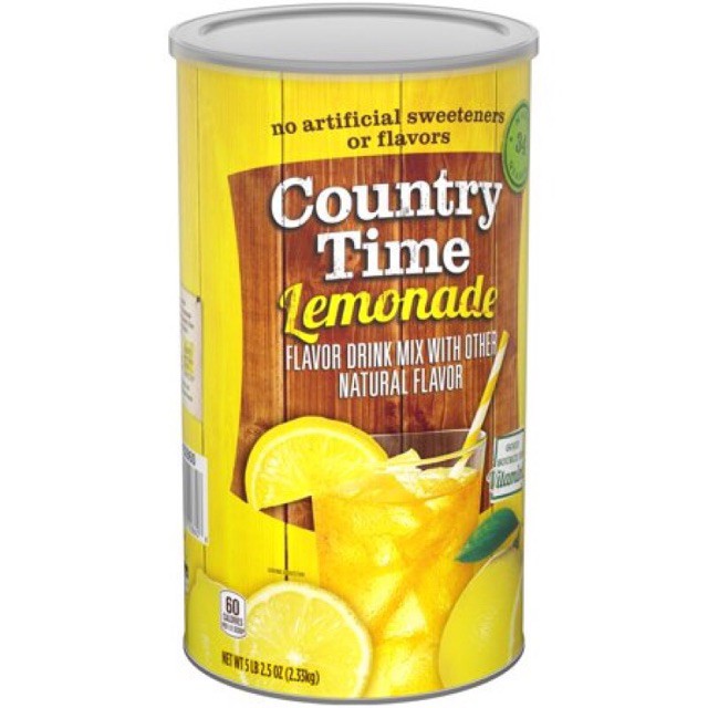 [HSD 05/2024] Bột Pha Nước CHANH LEMONADE COUNTRY TIME 2.33kg - USA