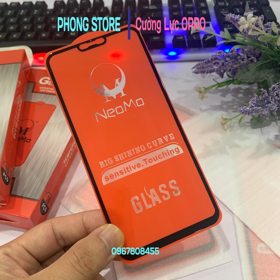 Kính cường lực oppo f3, f3 plus, f5, f5 youth, f7, f9, f9 pro, f11, f11 Pro f15, f17,...Miếng dán màn hình oppo Meomo