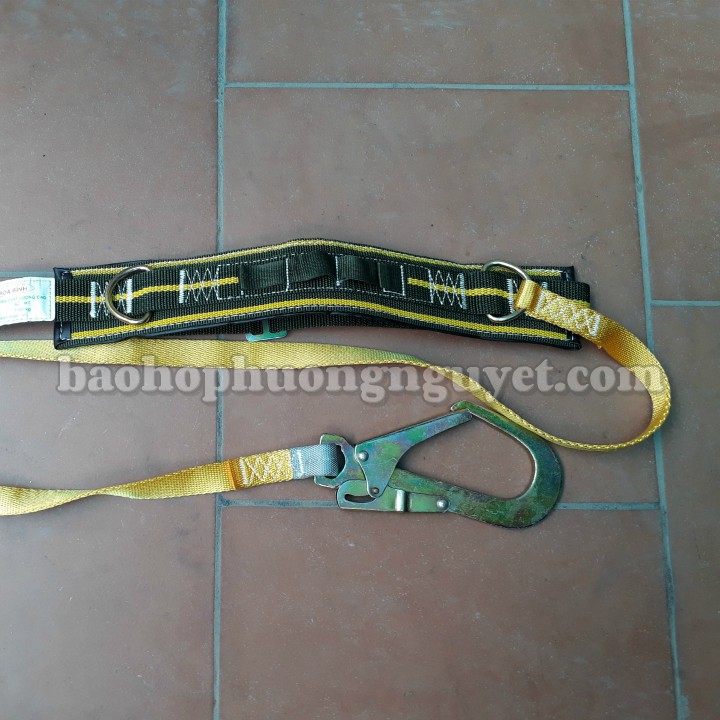 Dây đai an toàn bán thân móc to A2 Sợi Polyester độ bền cao, móc thép hợp kim