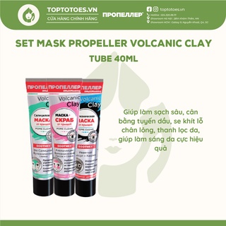 Mặt nạ đất sét Propeller Volcanic Clay Multi-masking làm sạch sâu, giảm mụn, se lỗ chân lông, detox, sáng da