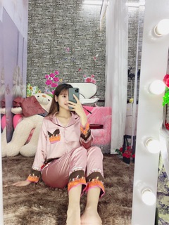 Bộ pịama lụa gấm