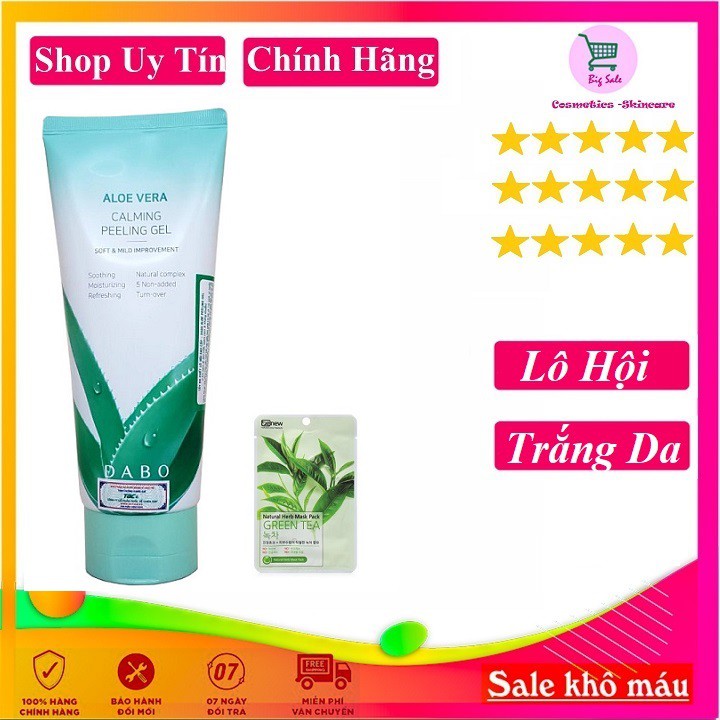 Tẩy da chết lô hội DABO ALOE PEELING GEL  hàn quốc 180ml