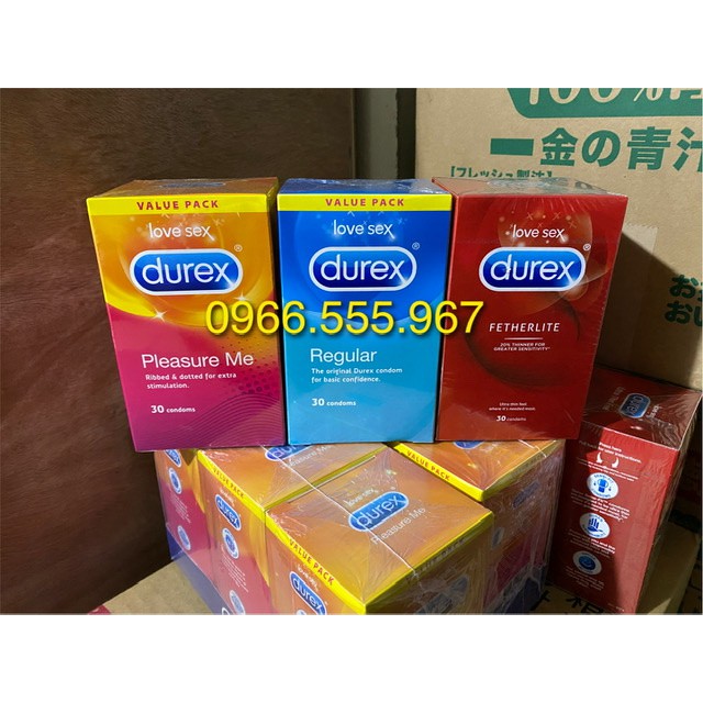 Bao cao su Durex hàng Úc 30 cái