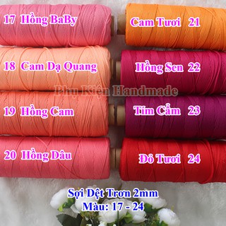 Sợi Dệt Trơn (Mã Màu: 21 - 40)