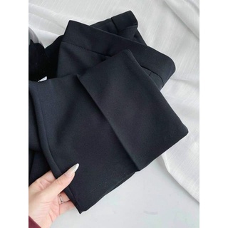 Quần ống loe lưng cao 1 cúc dài 100cm hack dáng