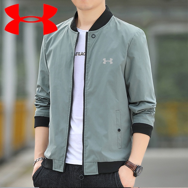 Áo khoác thể thao Under Armour dáng rộng thoáng khí nhanh khô chống gió cỡ lớn 2021 5XL cho nam