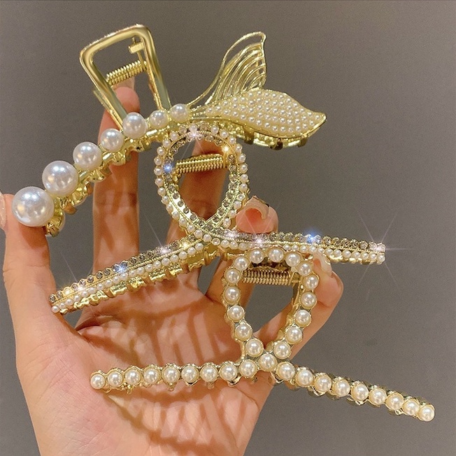 Kẹp bấu tóc đính đá kim cương