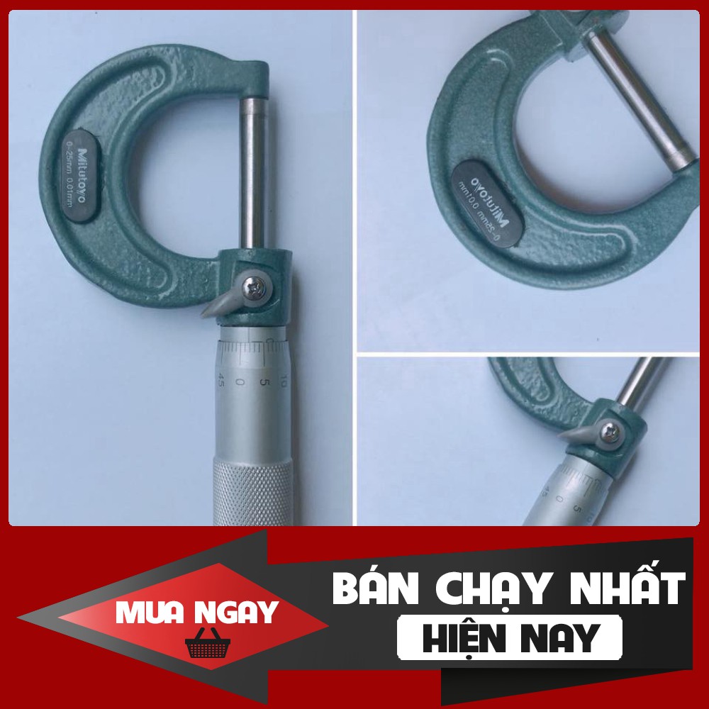 [ HÀNG CHÍNH HÃNG - GIÁ SẬP SÀN ] Thước panme đo ngoài đủ size 0-25/25-50/50-75mm(CHO KHÁCH XEM HÀNG)