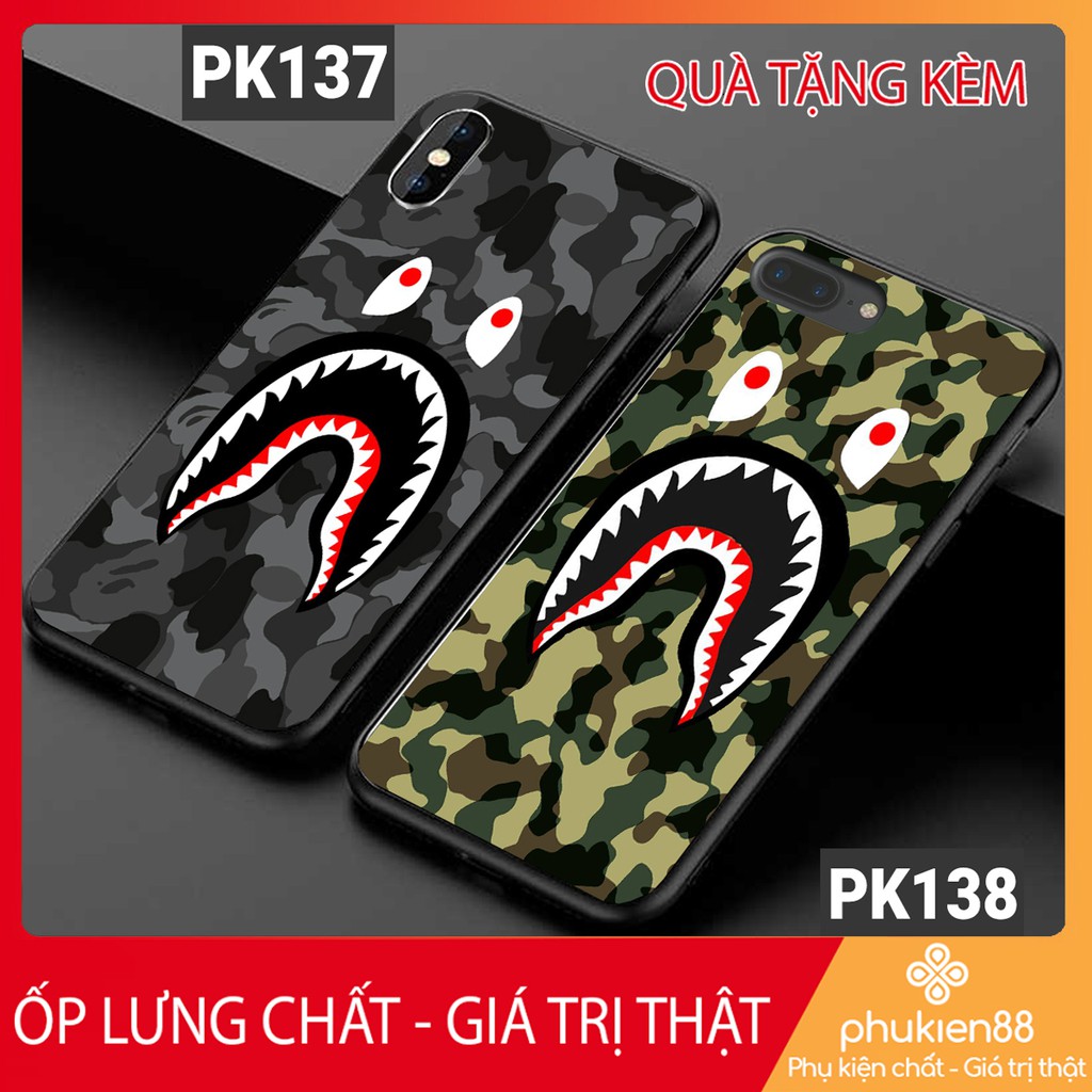 [Freeship từ 50k] ỐP LƯNG IPHONE IN HÌNH BAPE SHARK CHẤTLƯỢNG iPhone 6s6Plus7Plus8PlusXXsXrXsmax