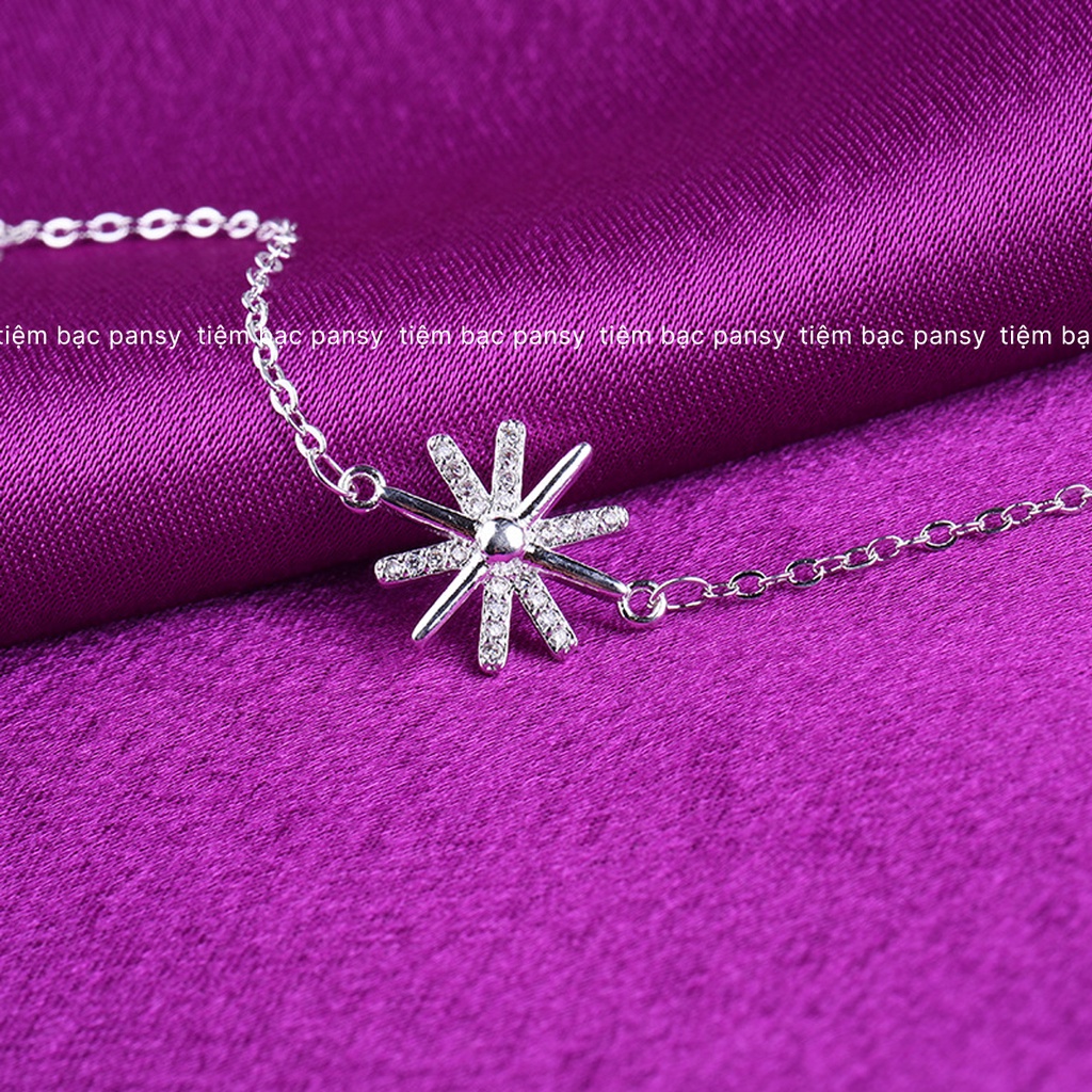 Lắc tay bạc ta Hậu Duệ Mặt Trời PANSY - Vòng tay nữ thời trang chất liệu bạc ta cao cấp