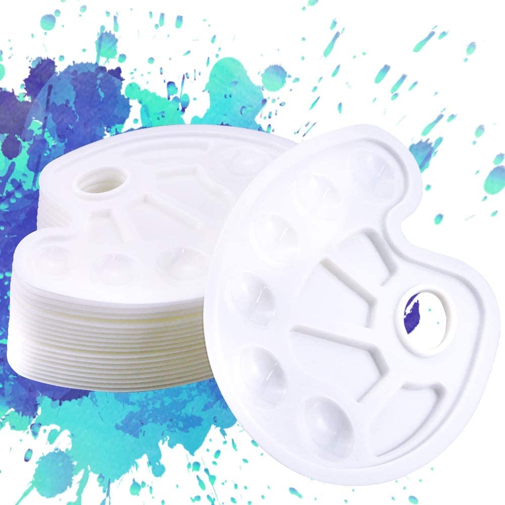 Bảng màu Licao, bảng màu, bảng màu nghệ sĩ nhựa, 10 lỗ cho nghệ thuật, trộn màu, chia màu