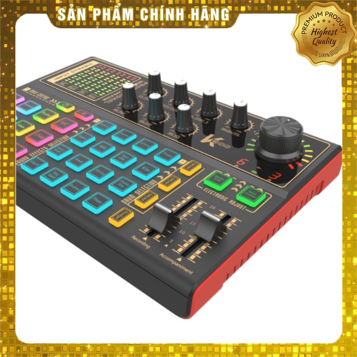 Sound Card Thu Âm Livestream Autotune K300 - Thế Hệ Mới Kèm Dây Livestream - Lấy Nhạc Bảo Hành 1 Năm