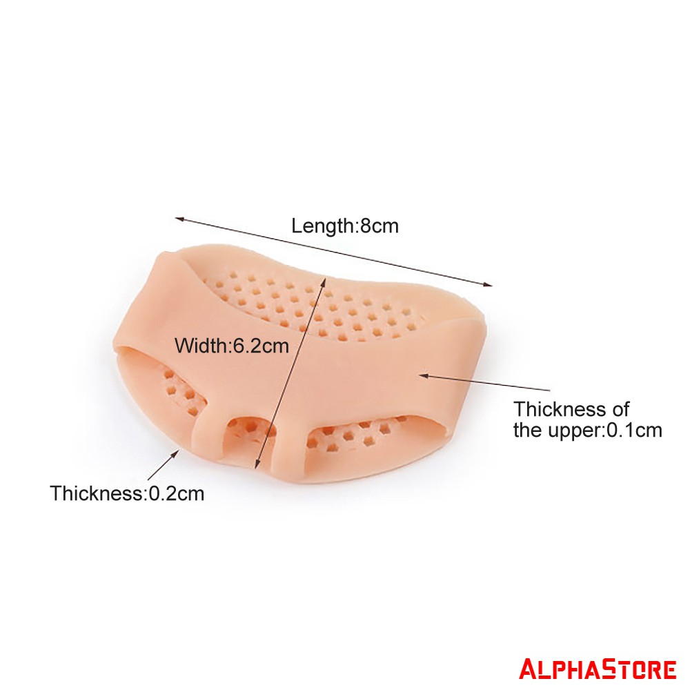 Cặp Lót Xỏ Ngón Silicon SEBS - Thân Mỏng - Êm Chân, Giảm Đau Bàn Chân Chống Chai Chân - Lót Giầy Cao Gót Bảo Vệ Mũi Chân