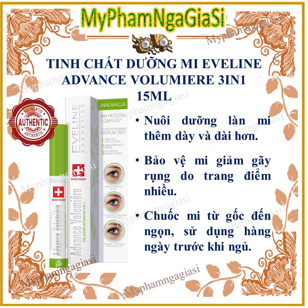 DƯỠNG KÍCH MI DÀY VÀ DÀI EVELINE 3IN1