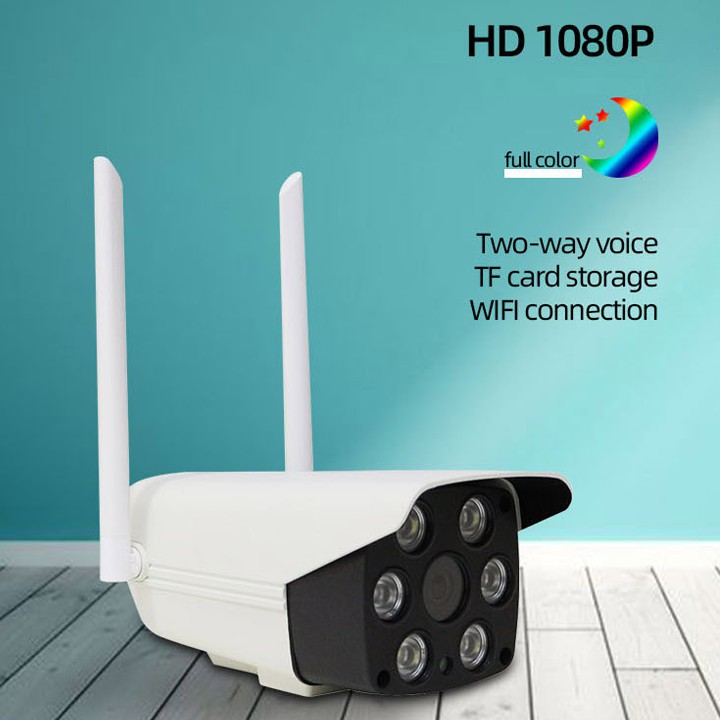 Camera WIFI Lắp Ngoài Trời FUll HD 1080P-Tích Hợp Đèn Led Chiếu Sáng