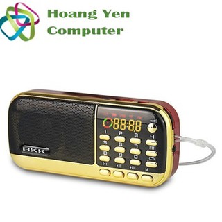 Loa Nghe Đài FM, Thẻ Nhớ, USB BKK/ CR B836S Tích Hợp Đèn Pin, Âm Thanh Cực Lớn - BH 6 Tháng - Hoàng Yến Computer