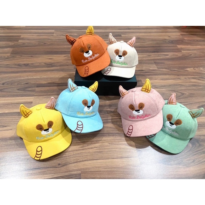 MŨ KẾT NHUNG THÚ CUTE DOPHIN BÉ TRAI,BÉ GÁI