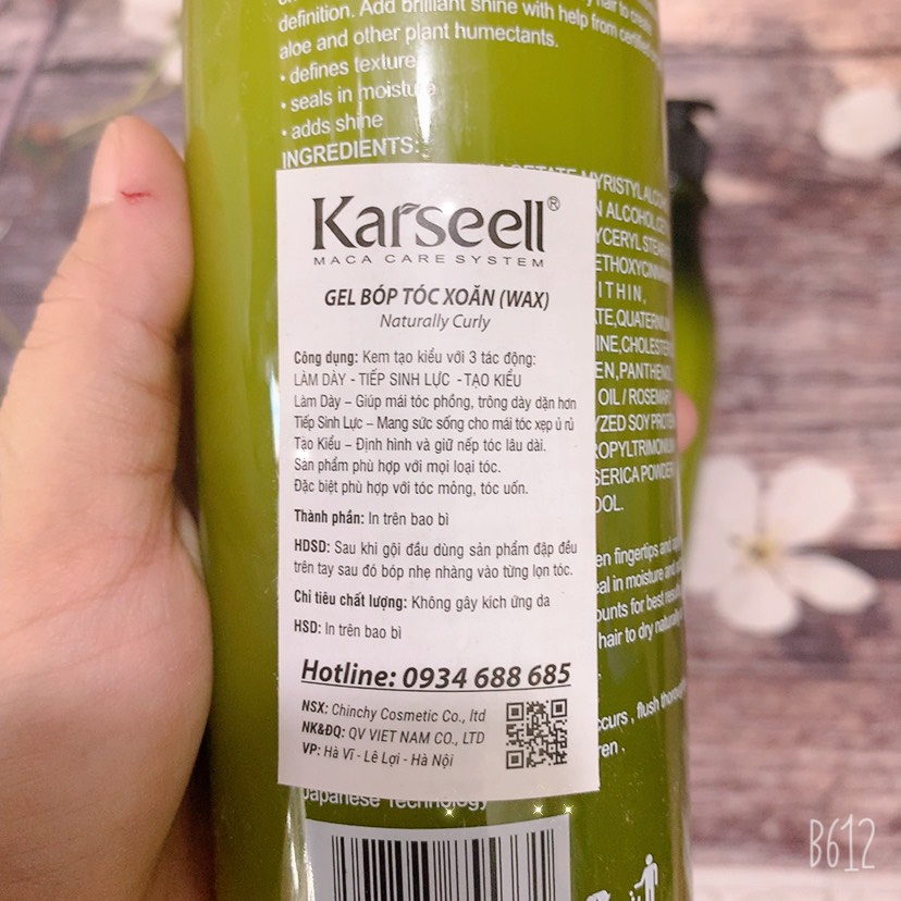 _Gel bóp tóc uốn xoăn Karseell Naturally Curly 500ml