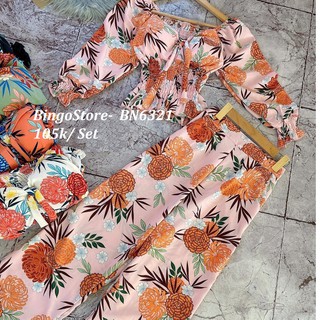 Set hoa quần dài bn6321 -freesize - ảnh thật