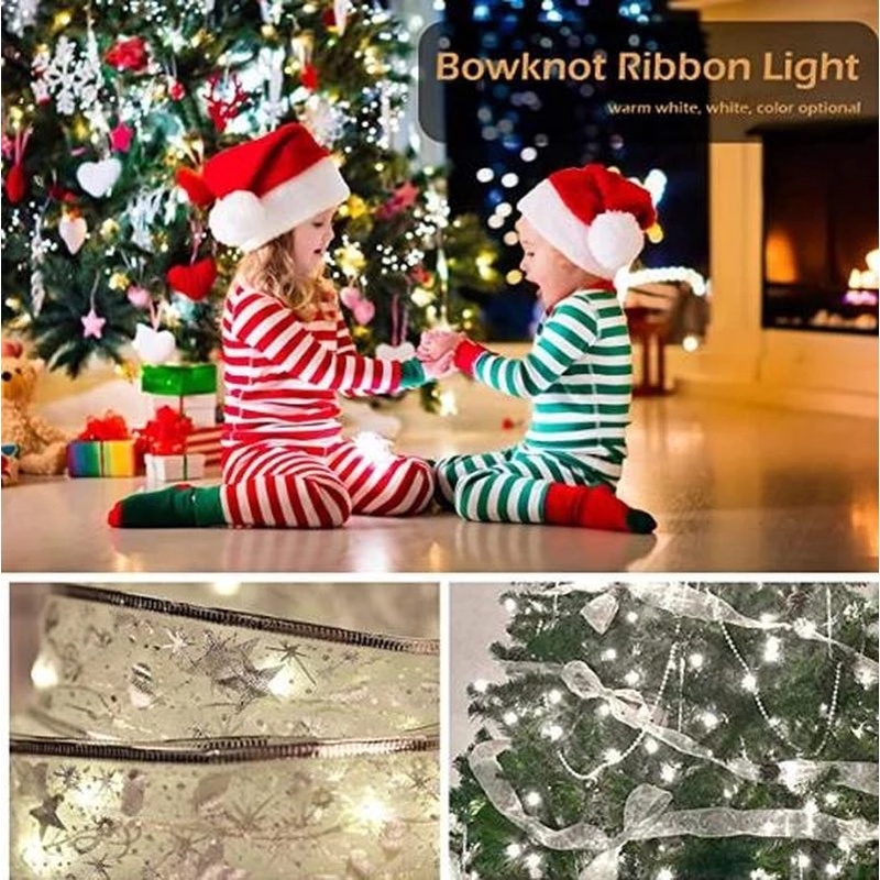 [ LED Christmas treecolor Ribbon String Lamp decoration for Indoor Outdoor Thanksgiving Halloween Festival Party ]