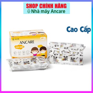 Khẩu Trang Y Tế Trẻ Em Hộp 50 Cái 🐥ANCARE🐥 Hình Mickey Doremon Kitty Vải Kháng Khuẩn, Mực In An Toàn, Đủ Giấy Tờ Test