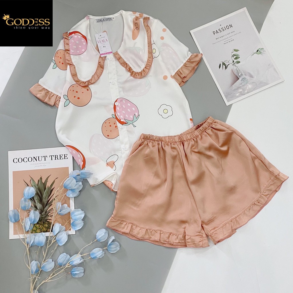 [Mã GODD2407 giảm 5% đơn 199K] Bộ đồ Pijama Lụa Satin 💖 Đồ ngủ đùi Bigsize 40 - 65kg cao cấp | BigBuy360 - bigbuy360.vn