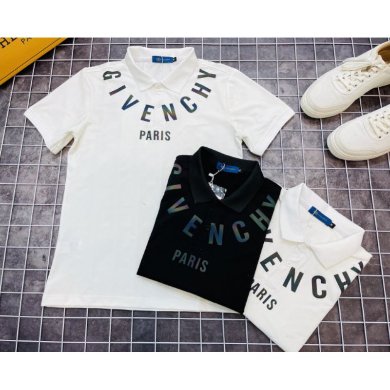 Áo thun nam nữ có cổ Givenchyy nhủ phản quang cao cấp, 100% vải cotton co dãn | BigBuy360 - bigbuy360.vn